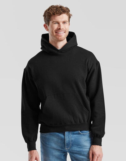 Fruit Of The Loom FOTL Supercotton Hooded Sweat - Black