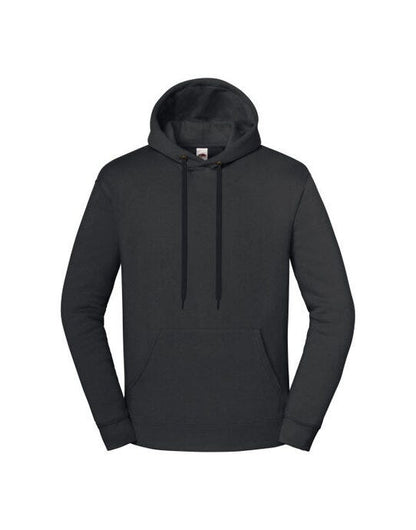 Fruit Of The Loom FOTL Iconic Premium Hooded Sweat - Light Graphite
