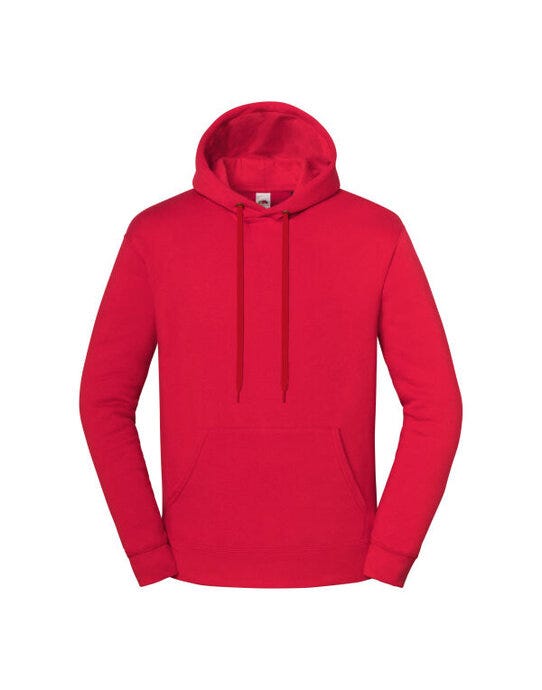 Fruit Of The Loom FOTL Iconic Premium Hooded Sweat - Red