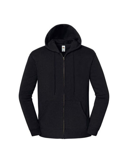 Fruit Of The Loom FOTL Iconic Premium Hooded Sweat Jacket - Black
