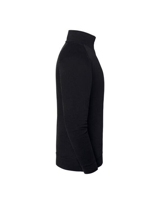 Fruit Of The Loom FOTL Iconic Premium Zip Neck Sweat - Black