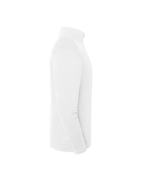 Fruit Of The Loom FOTL Iconic Premium Zip Neck Sweat - White