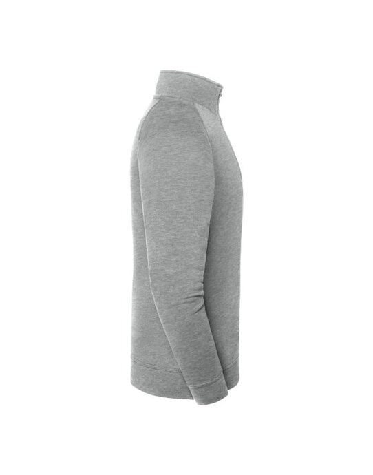 Fruit Of The Loom FOTL Iconic Premium Zip Neck Sweat - Athletic Heather