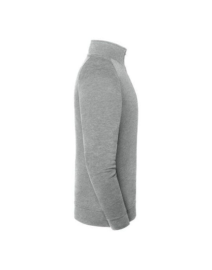 Fruit Of The Loom FOTL Iconic Premium Zip Neck Sweat - Athletic Heather