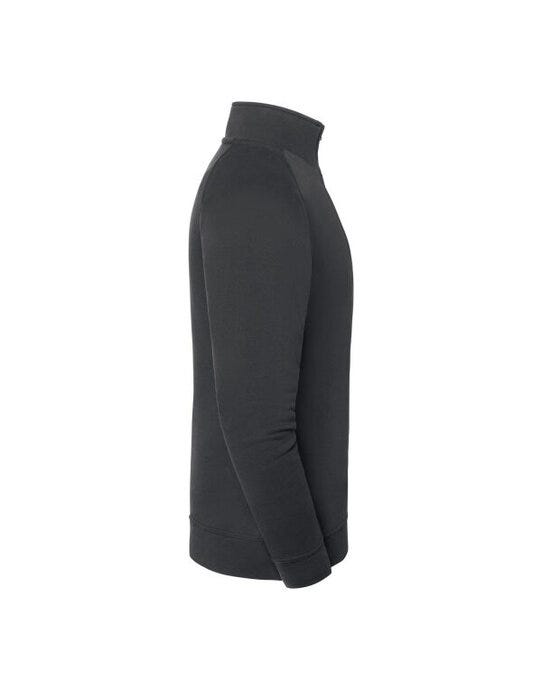 Fruit Of The Loom FOTL Iconic Premium Zip Neck Sweat - Light Graphite