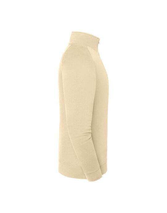 Fruit Of The Loom FOTL Iconic Premium Zip Neck Sweat - Desert Sand