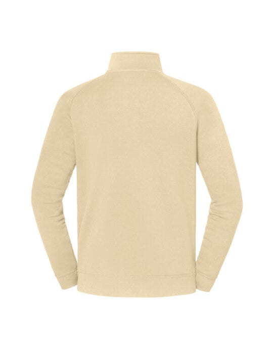 Fruit Of The Loom FOTL Iconic Premium Zip Neck Sweat - Desert Sand