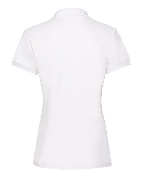 Fruit Of The Loom FOTL Ladies Premium Polo - White