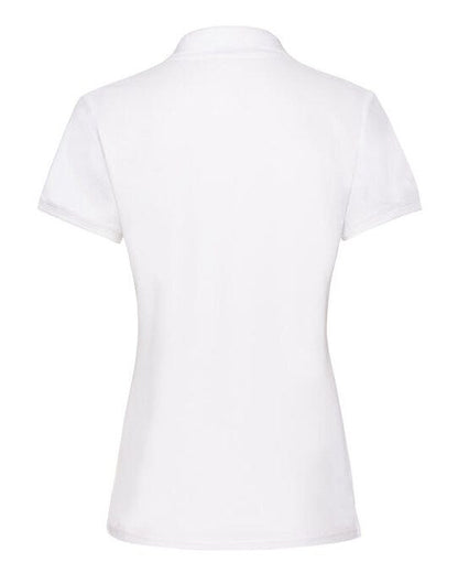 Fruit Of The Loom FOTL Ladies Premium Polo - White