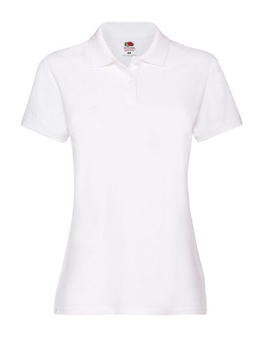 Fruit Of The Loom FOTL Ladies Premium Polo - White