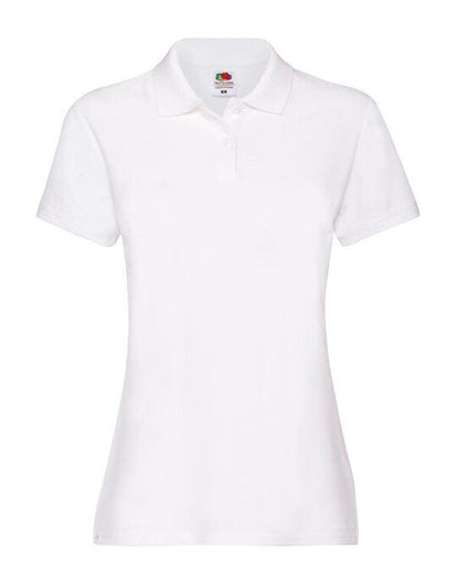 Fruit Of The Loom FOTL Ladies Premium Polo - White