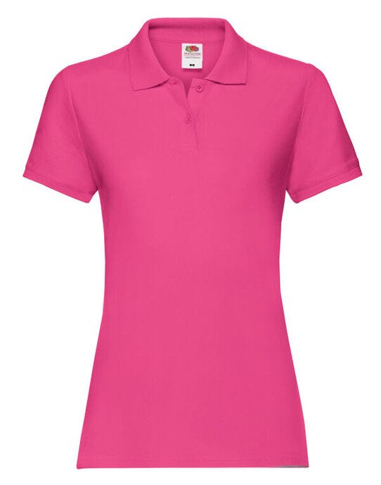 Fruit Of The Loom FOTL Ladies Premium Polo - Fuchsia