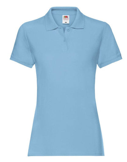Fruit Of The Loom FOTL Ladies Premium Polo - Sky Blue