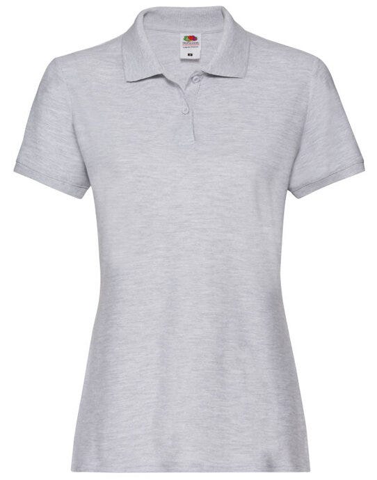 Fruit Of The Loom FOTL Ladies Premium Polo - Heather Grey