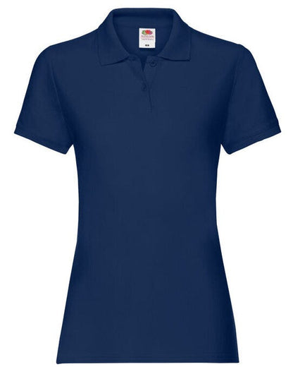 Fruit Of The Loom FOTL Ladies Premium Polo - Navy Blue
