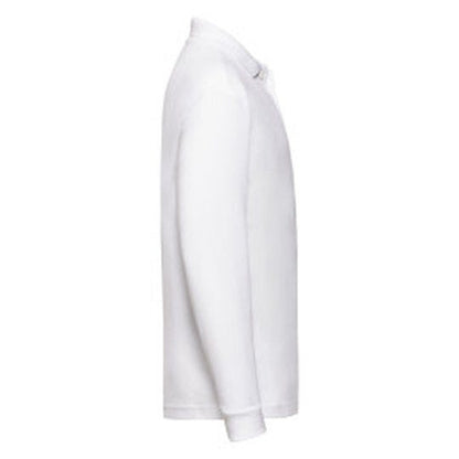Fruit Of The Loom FOTL Kids 65/35 Long Sleeve Polo - White