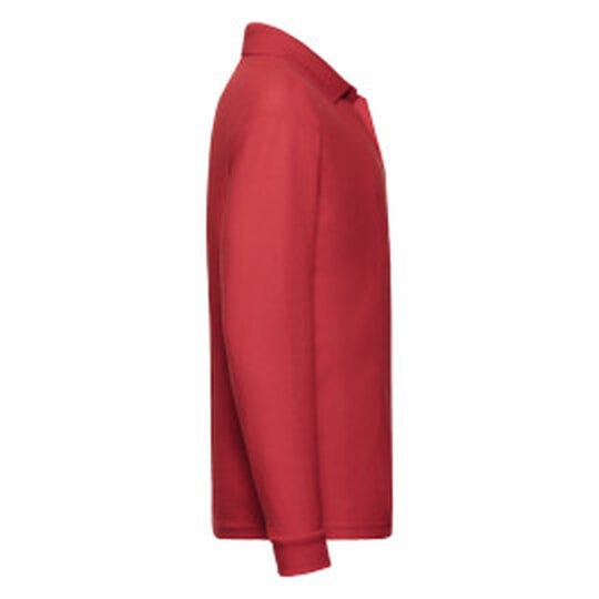Fruit Of The Loom FOTL Kids 65/35 Long Sleeve Polo - Red