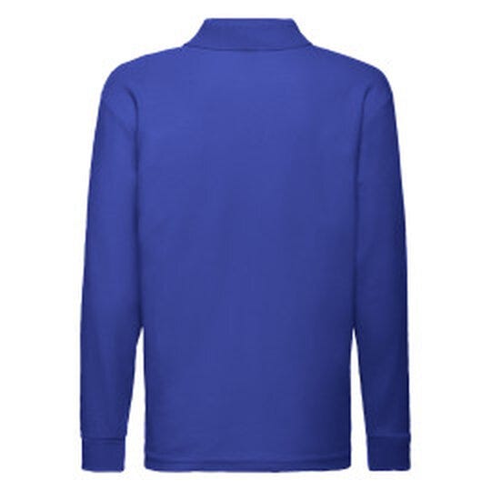 Fruit Of The Loom FOTL Kids 65/35 Long Sleeve Polo - Royal