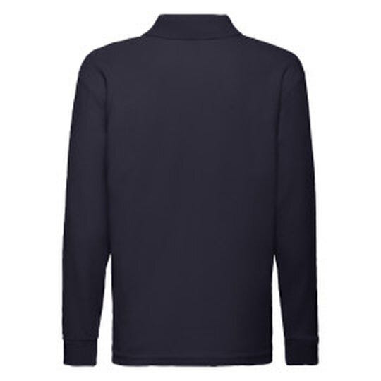 Fruit Of The Loom FOTL Kids 65/35 Long Sleeve Polo - Deep Navy
