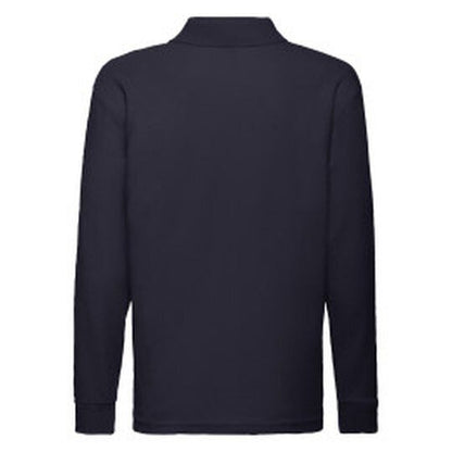 Fruit Of The Loom FOTL Kids 65/35 Long Sleeve Polo - Deep Navy