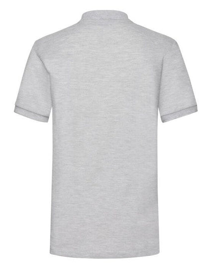 Fruit Of The Loom FOTL Mens 65/35 Heavy Polo - Heather Grey