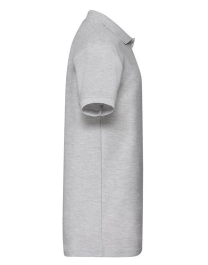 Fruit Of The Loom FOTL Mens 65/35 Heavy Polo - Heather Grey