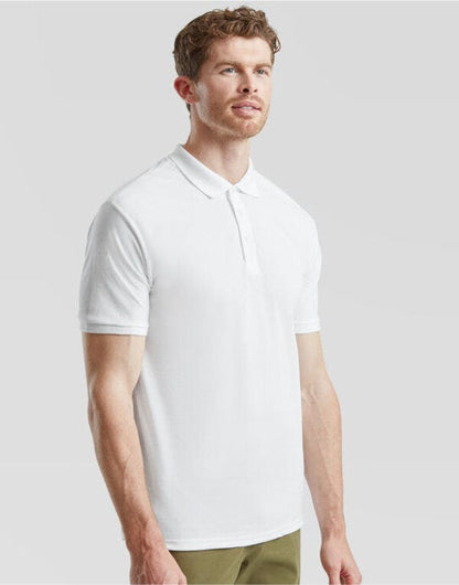 Fruit Of The Loom FOTL Mens 65/35 Heavy Polo - White