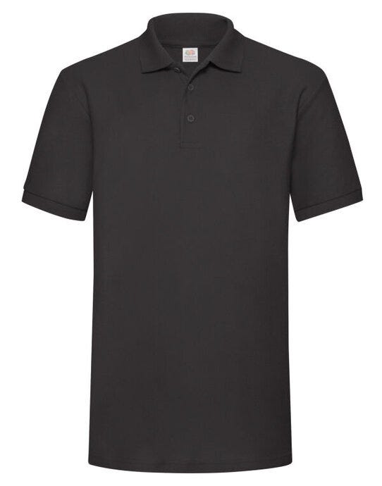 Fruit Of The Loom FOTL Mens 65/35 Heavy Polo - Black