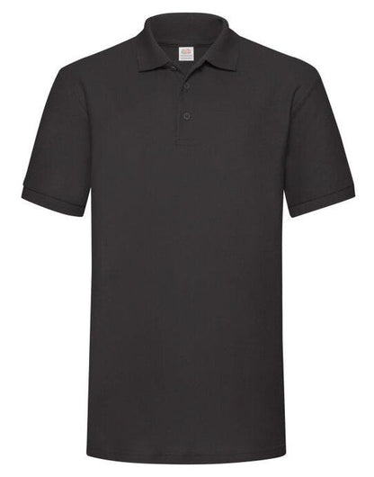 Fruit Of The Loom FOTL Mens 65/35 Heavy Polo - Black