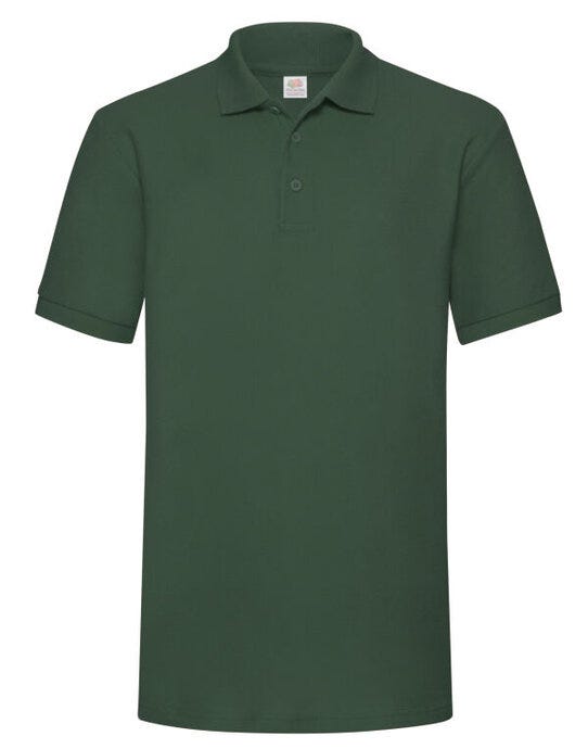 Fruit Of The Loom FOTL Mens 65/35 Heavy Polo - Bottle Green