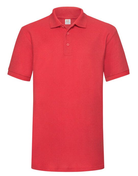 Fruit Of The Loom FOTL Mens 65/35 Heavy Polo - Red