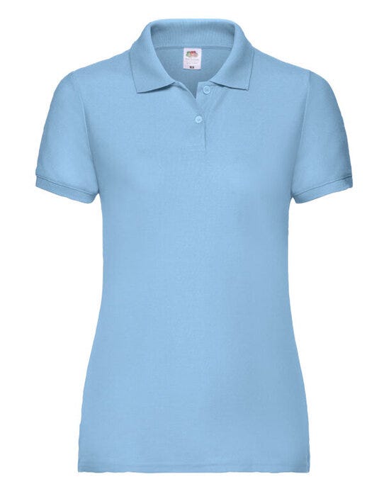 Fruit Of The Loom FOTL Ladies 65/35 Polo - Sky Blue