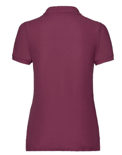 Fruit Of The Loom FOTL Ladies 65/35 Polo - Burgundy