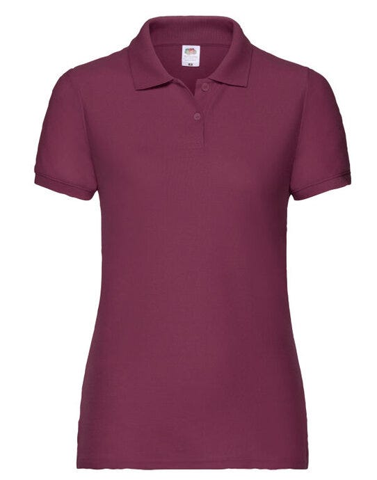 Fruit Of The Loom FOTL Ladies 65/35 Polo - Burgundy
