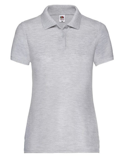 Fruit Of The Loom FOTL Ladies 65/35 Polo - Heather Grey