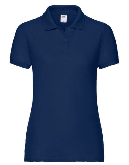 Fruit Of The Loom FOTL Ladies 65/35 Polo - Navy Blue