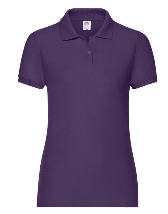 Fruit Of The Loom FOTL Ladies 65/35 Polo - Purple