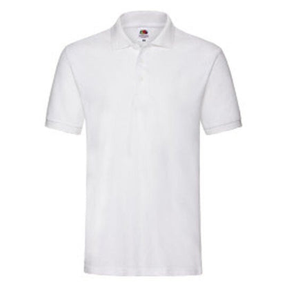 Fruit Of The Loom FOTL Mens Premium Polo - White
