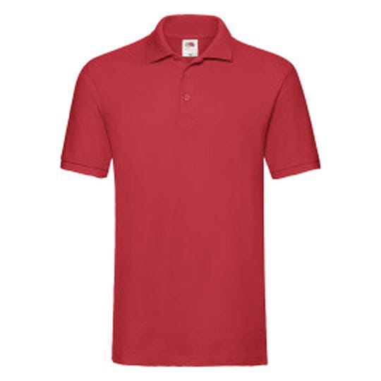 Fruit Of The Loom FOTL Mens Premium Polo - Red