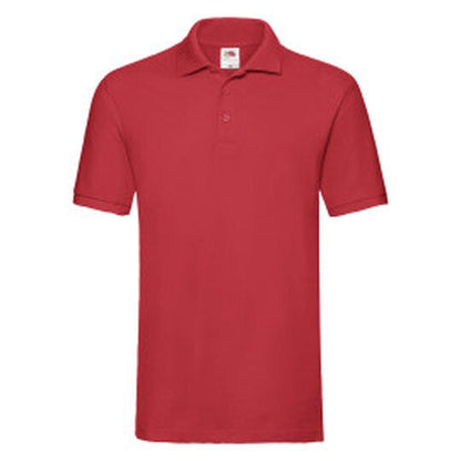 Fruit Of The Loom FOTL Mens Premium Polo - Red