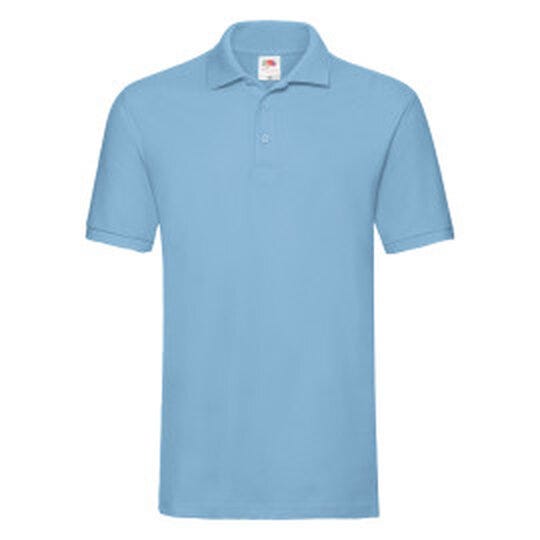 Fruit Of The Loom FOTL Mens Premium Polo - Sky Blue