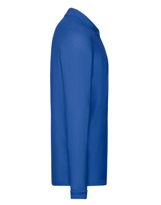 Fruit Of The Loom FOTL Mens Premium Long Sleeve Polo - Royal