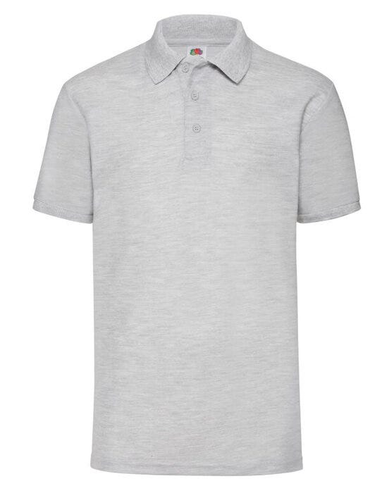 Fruit Of The Loom FOTL Mens 65/35 Polo - Heather Grey