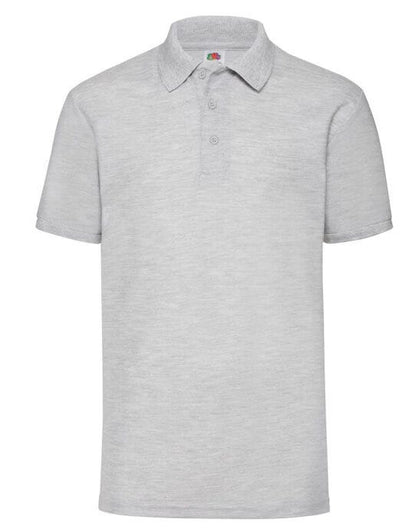 Fruit Of The Loom FOTL Mens 65/35 Polo - Heather Grey