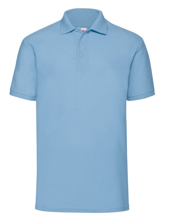 Fruit Of The Loom FOTL Mens 65/35 Polo - Sky Blue