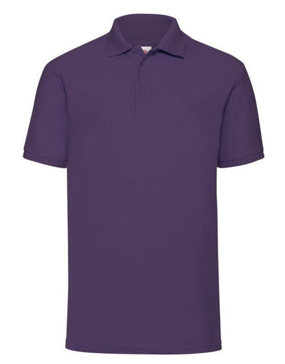 Fruit Of The Loom FOTL Mens 65/35 Polo - Purple