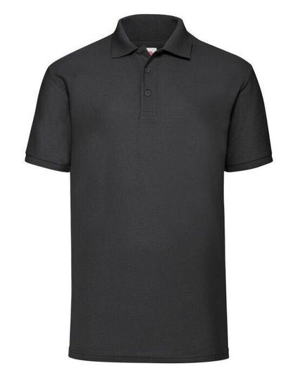 Fruit Of The Loom FOTL Mens 65/35 Polo - Black
