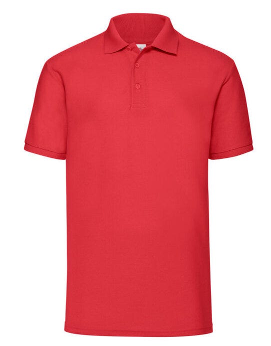 Fruit Of The Loom FOTL Mens 65/35 Polo - Red