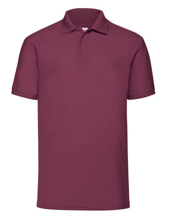 Fruit Of The Loom FOTL Mens 65/35 Polo - Burgundy