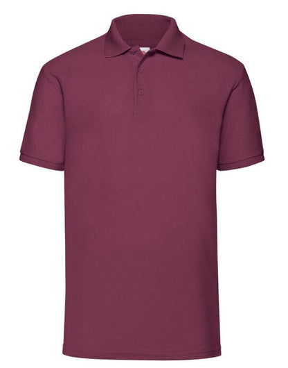 Fruit Of The Loom FOTL Mens 65/35 Polo - Burgundy